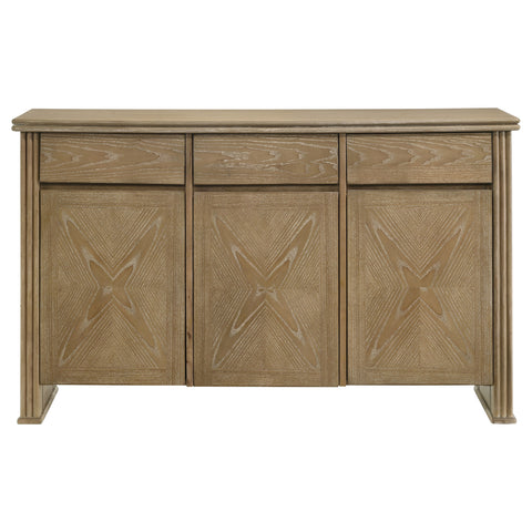 Jirou 2-door 59-inch Sideboard Server Distressed Light Brown