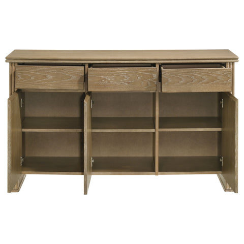 Jirou 2-door 59-inch Sideboard Server Distressed Light Brown