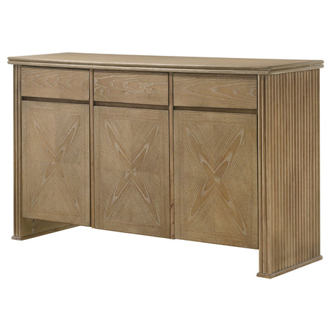 Jirou 2-door 59-inch Sideboard Server Distressed Light Brown