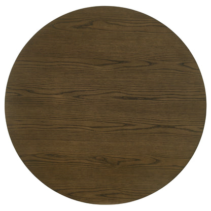Eduardo 5-piece Round Wood Dining Room Table Set Brown