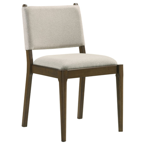 Eduardo Upholstered Dining Side Chair Brown (Set of 2)