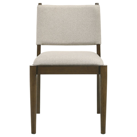 Eduardo Upholstered Dining Side Chair Brown (Set of 2)