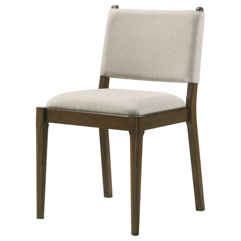 Eduardo Upholstered Dining Side Chair Brown (Set of 2)