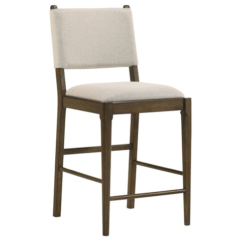 Eduardo Upholstered Counter Side Chair Brown (Set of 2)