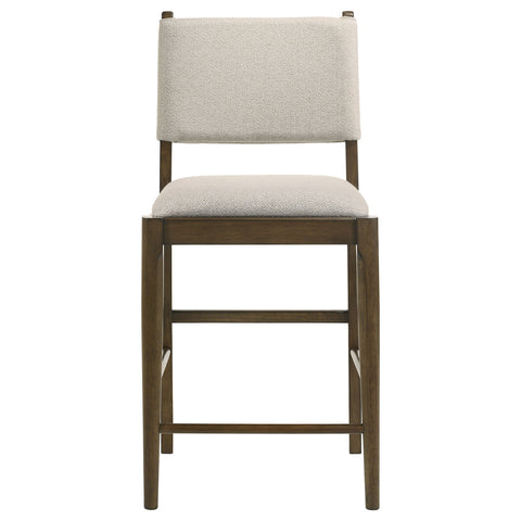 Eduardo Upholstered Counter Side Chair Brown (Set of 2)