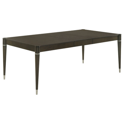 Gianni 81-inch Extension Leaf Dining Table Ash Brown