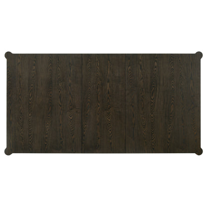 Gianni 81-inch Extension Leaf Dining Table Ash Brown