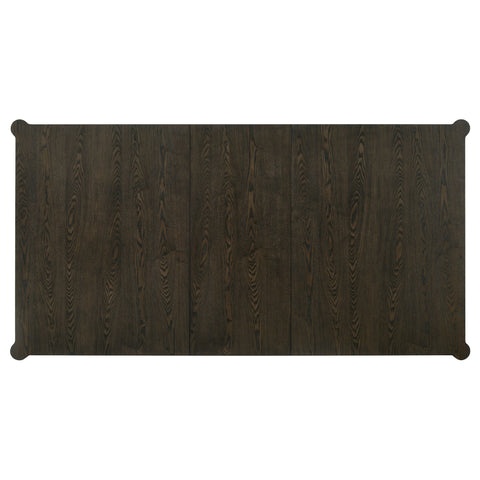 Gianni 81-inch Extension Leaf Dining Table Ash Brown