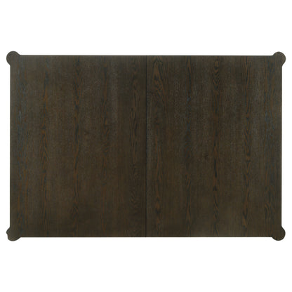 Gianni 81-inch Extension Leaf Dining Table Ash Brown