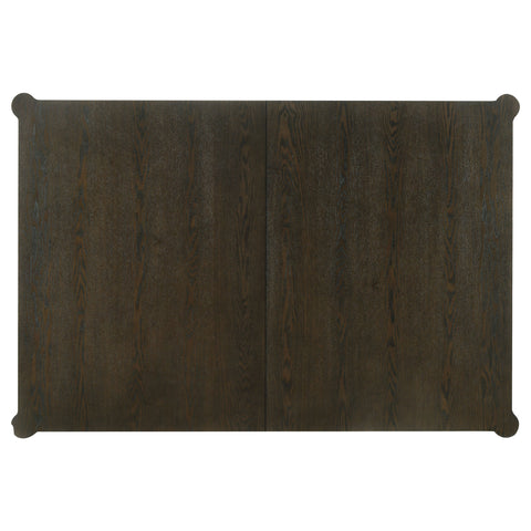 Gianni 81-inch Extension Leaf Dining Table Ash Brown