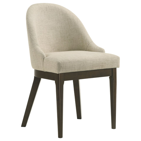 Gianni Upholstered Dining Side Chair Beige (Set of 2)