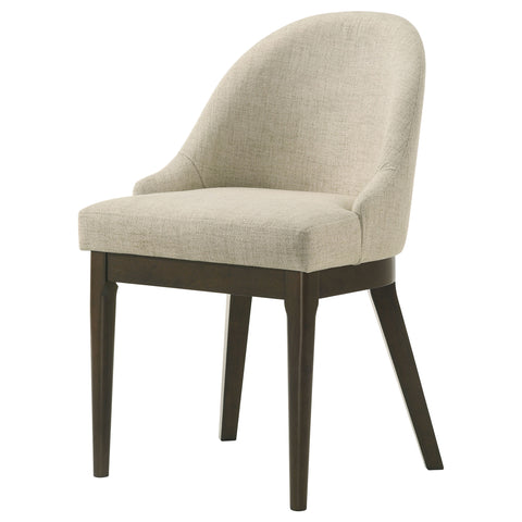 Gianni Upholstered Dining Side Chair Beige (Set of 2)