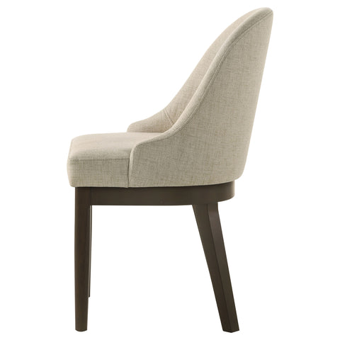 Gianni Upholstered Dining Side Chair Beige (Set of 2)