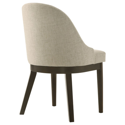 Gianni Upholstered Dining Side Chair Beige (Set of 2)