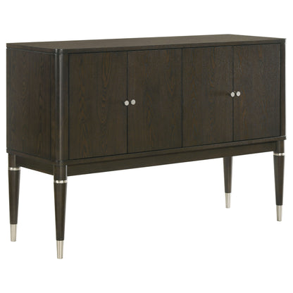 Gianni 4-door Dining Sideboard Server with Shelves Ash Brown