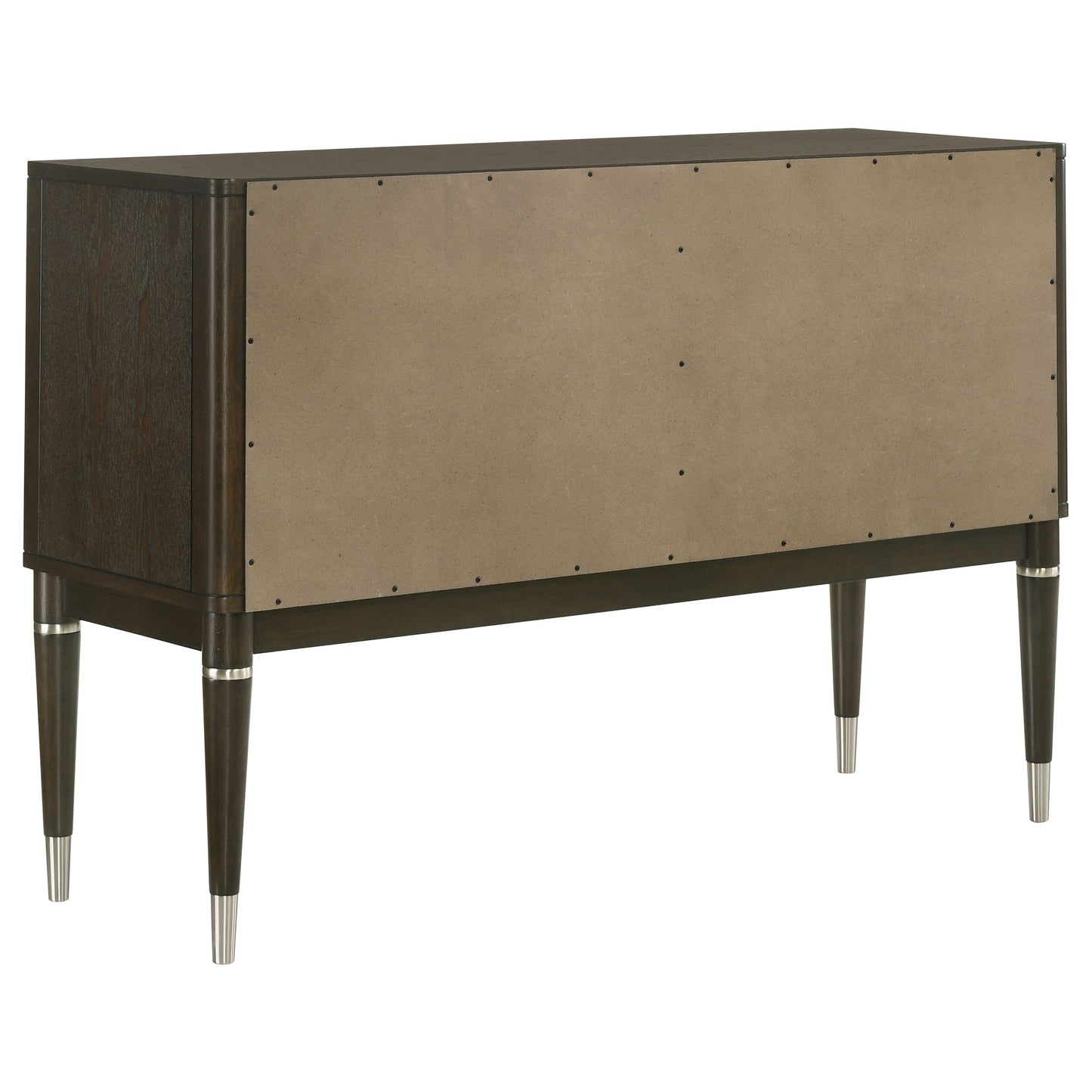 gianni 4-door dining sideboard server with shelves ash brown