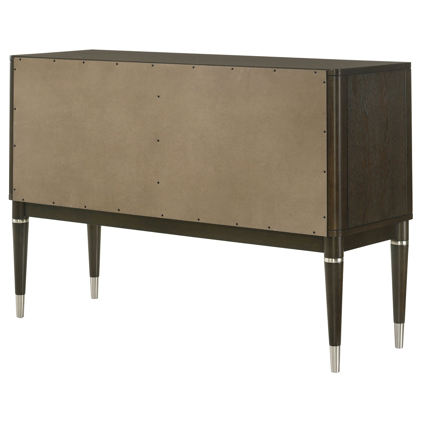 gianni 4-door dining sideboard server with shelves ash brown