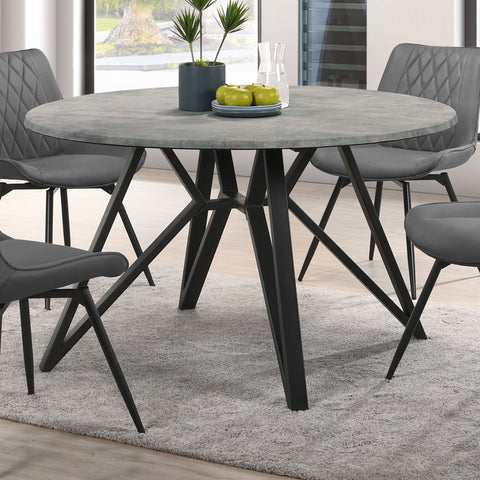 Bishop Round 50-inch SmartTop Dining Table GunmetalGunmetal