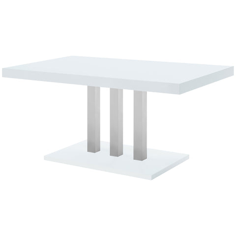 Farrah Rectangular 63-inch Dining Table White High GlossWhite High Gloss