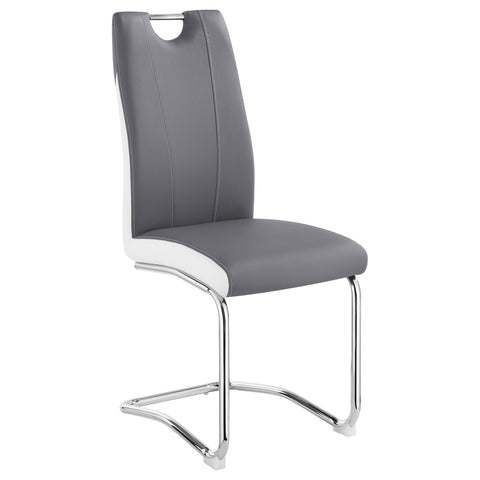 Farrah Upholstered Dining Side Chair Grey (Set of 4)Grey