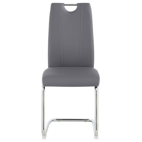 Farrah Upholstered Dining Side Chair Grey (Set of 4)Grey