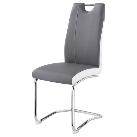 Farrah Upholstered Dining Side Chair Grey (Set of 4)Grey