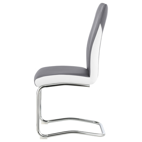 Farrah Upholstered Dining Side Chair Grey (Set of 4)Grey