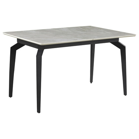 Roldan Rectangular 65-inch Extension Dining Table Grey Ceramic