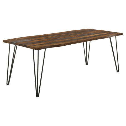 Maxwell 80-inch Live Edge Dining Table Grey SheeshamGrey Sheesham