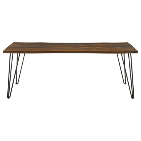 Maxwell 80-inch Live Edge Dining Table Grey SheeshamGrey Sheesham