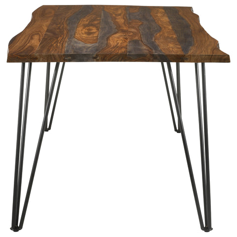 Maxwell 80-inch Live Edge Dining Table Grey SheeshamGrey Sheesham