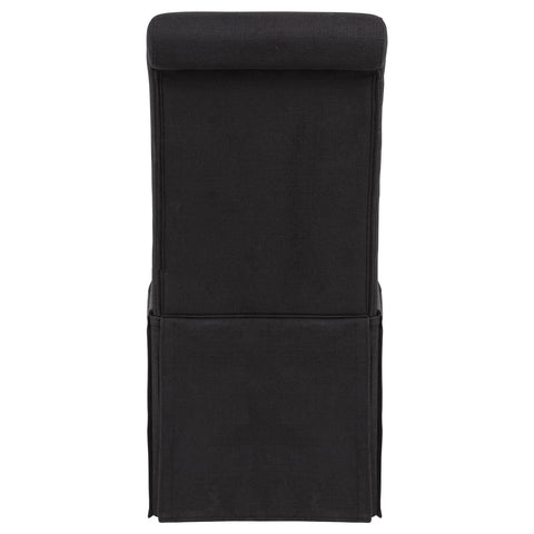 Bowers Upholstered Skirted Side Chair Black (Set of 2)