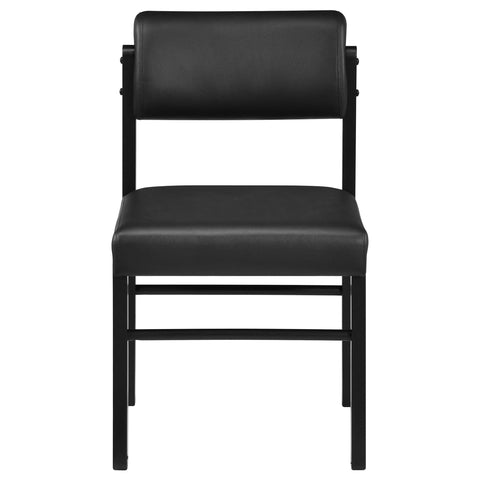 Graham Upholstered Dining Side Chair Black (Set of 2)