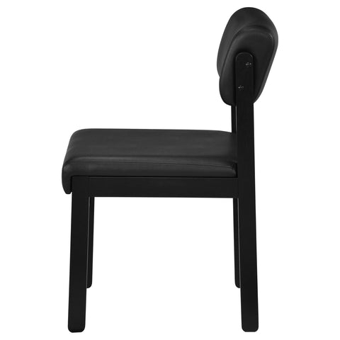 Graham Upholstered Dining Side Chair Black (Set of 2)