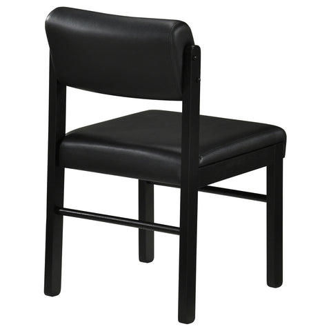 Graham Upholstered Dining Side Chair Black (Set of 2)