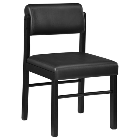 Dobrev 5-piece Round Wood Dining Set Black