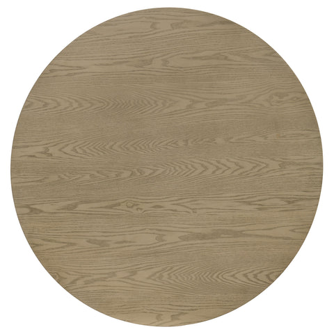 Dobrev 5-piece Round Wood Dining Set Wheat and Natural Oak