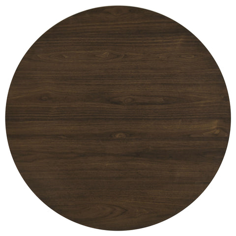 Dobrev 47-inch Round Wood Dining Room Table Walnut