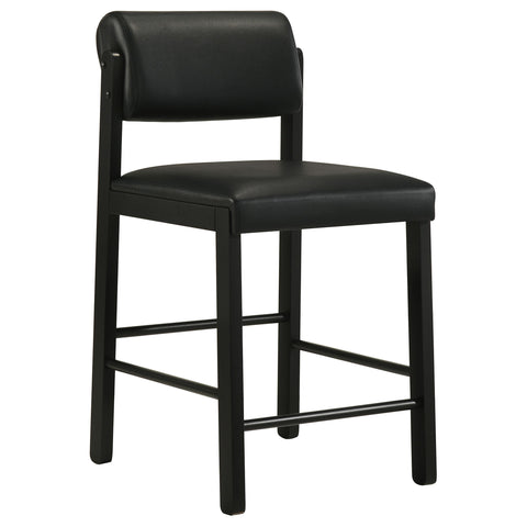 Dobrev 5-piece Round Wood Counter Height Dining Set Black