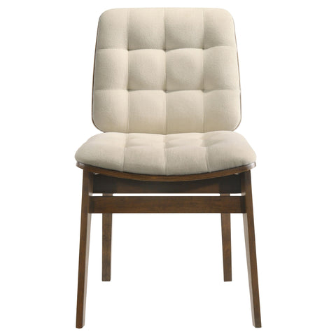 Harkes 5-piece Dining Set Cream and Walnut