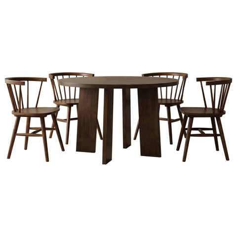 Harkes 5-piece Dining Set Walnut