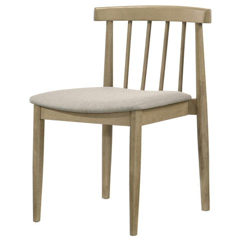 Altidore Dining Side Chair Upholstered Seat Natural Oak (Set of 2)