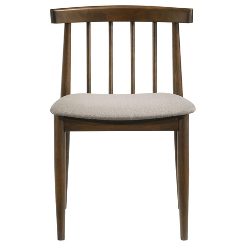 Altidore Dining Side Chair Upholstered Seat Walnut (Set of 2)