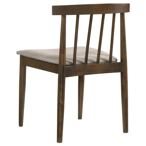 Altidore Dining Side Chair Upholstered Seat Walnut (Set of 2)