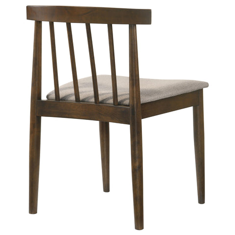 Altidore Dining Side Chair Upholstered Seat Walnut (Set of 2)