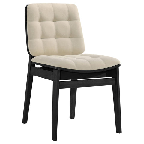Hogan 7-piece 82-inch Rectangular Dining Set Cream and Black