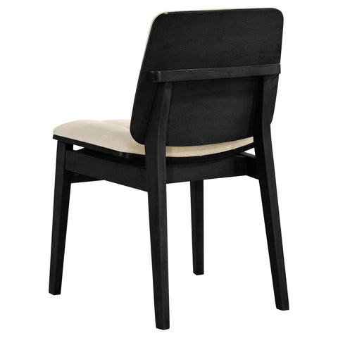 Hogan 7-piece 82-inch Rectangular Dining Set Cream and Black