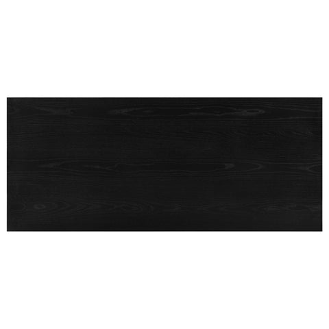 Hogan 82-inch Rectangular Wood Dining Table Black