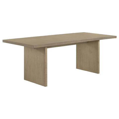 Hogan 7-piece 82-inch Rectangular Dining Set Wheat and Natural Oak
