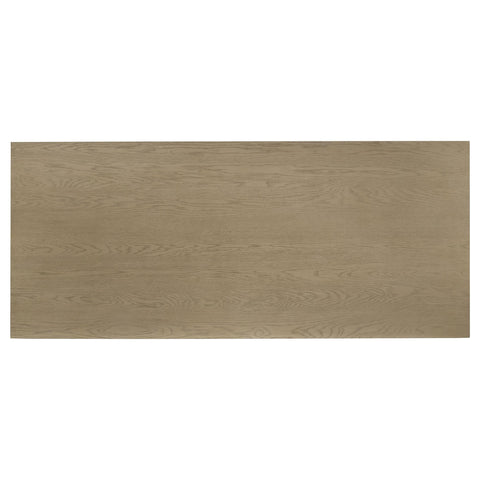 Hogan 7-piece 82-inch Rectangular Dining Set Grey and Natural Oak